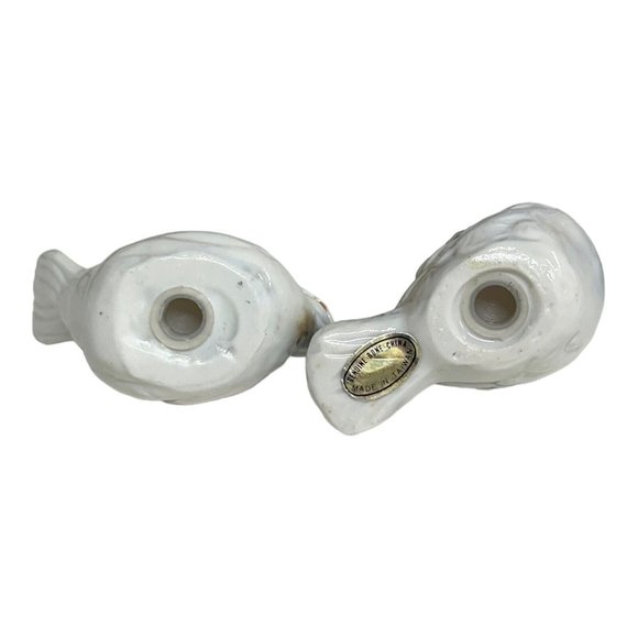 VTG Pair Bone China Brown Sparrow Birds Salt and Pepper Shaker Set 1980s Taiwan - Picture 6 of 9